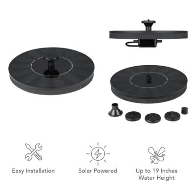 Bird Bath and Water Fountain with 4 Different Nozzle Heads